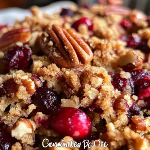 Cranberry Orange Pecan Crisp