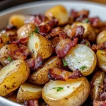 Crispy Bacon Honey Roasted Potatoes