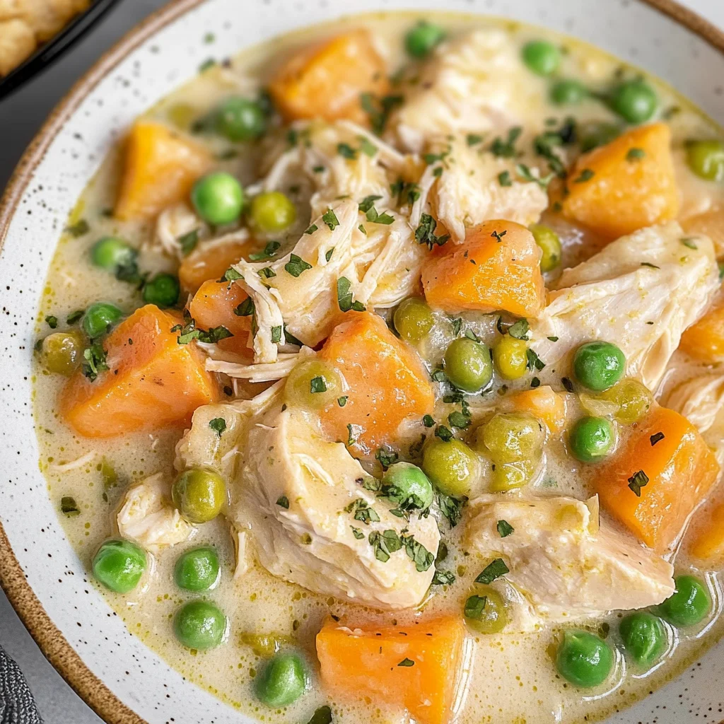 Crustless Chicken Pot Pie