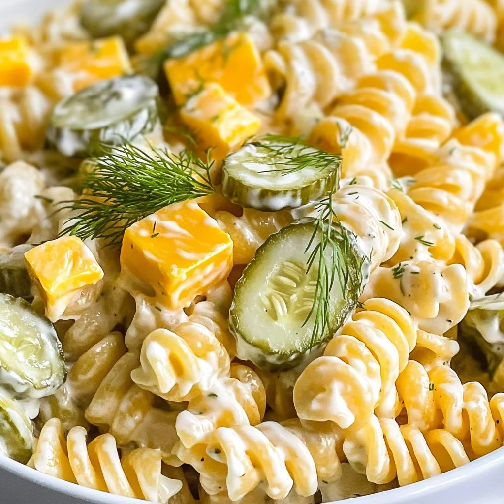 Dill Pickle Pasta Salad