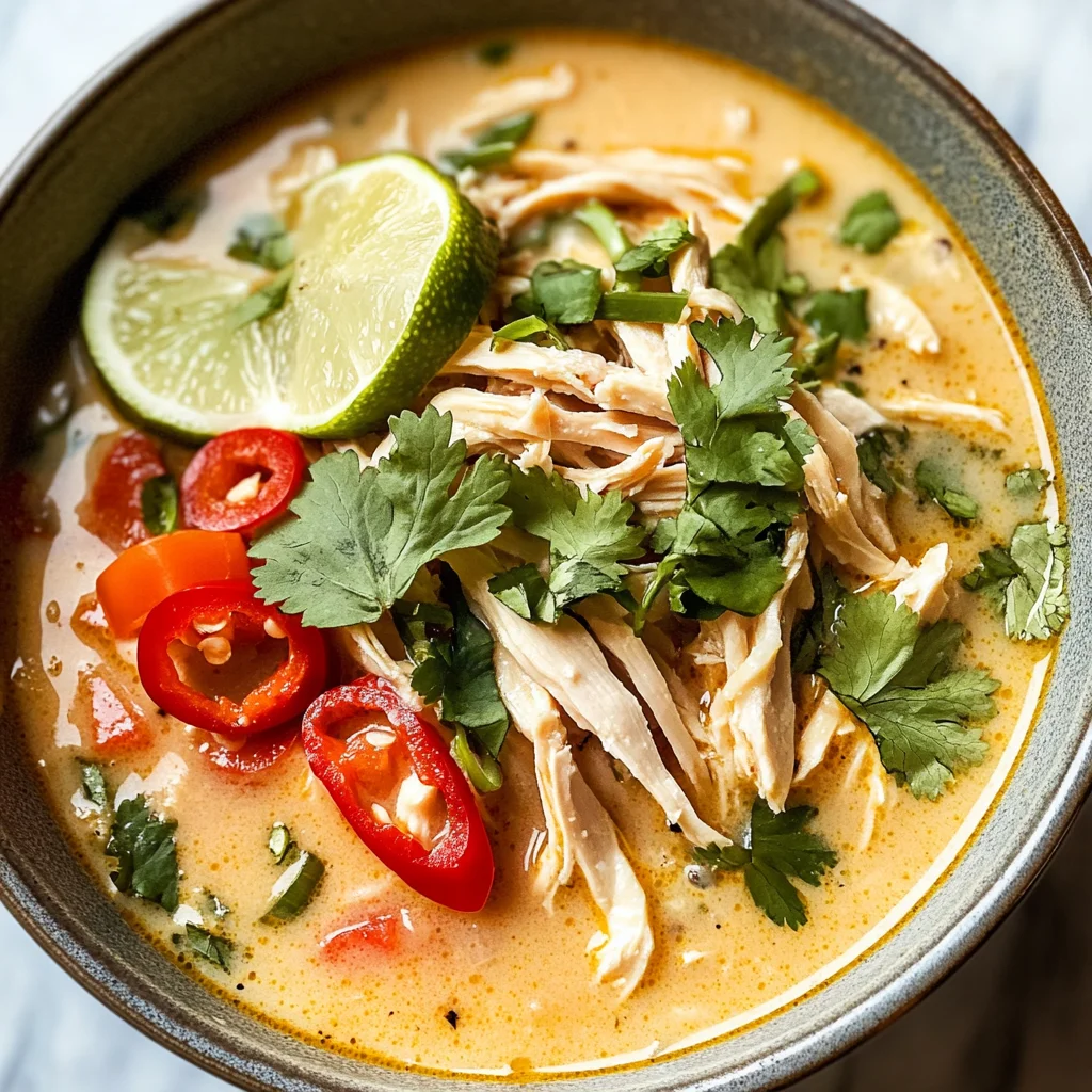 Easy Thai Coconut Chicken Soup