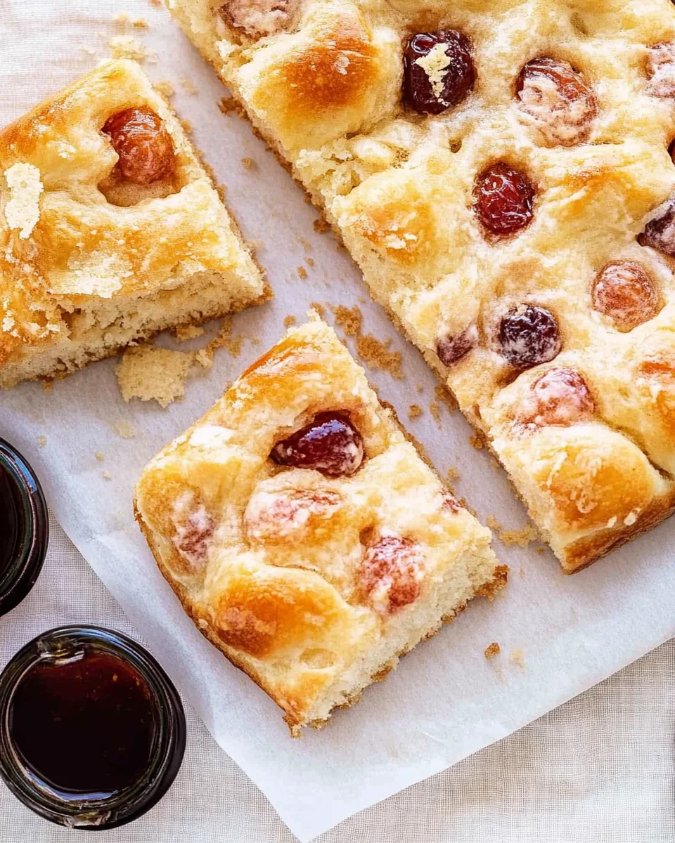 Homemade Jam Donut Focaccia