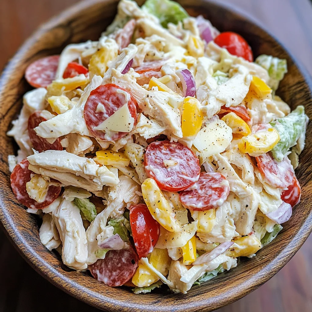 Italian Grinder Chicken Salad