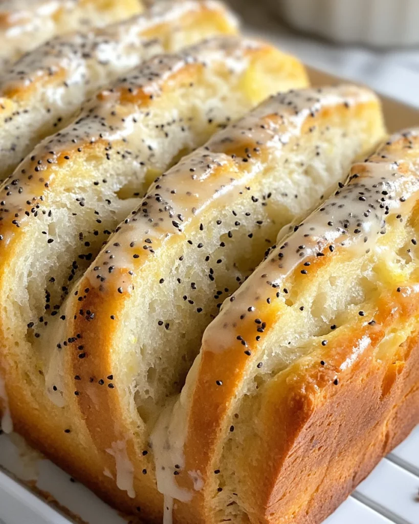Lemon Poppy Seed Pull-Apart Bread