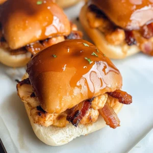 Maple Chicken Bacon Sliders