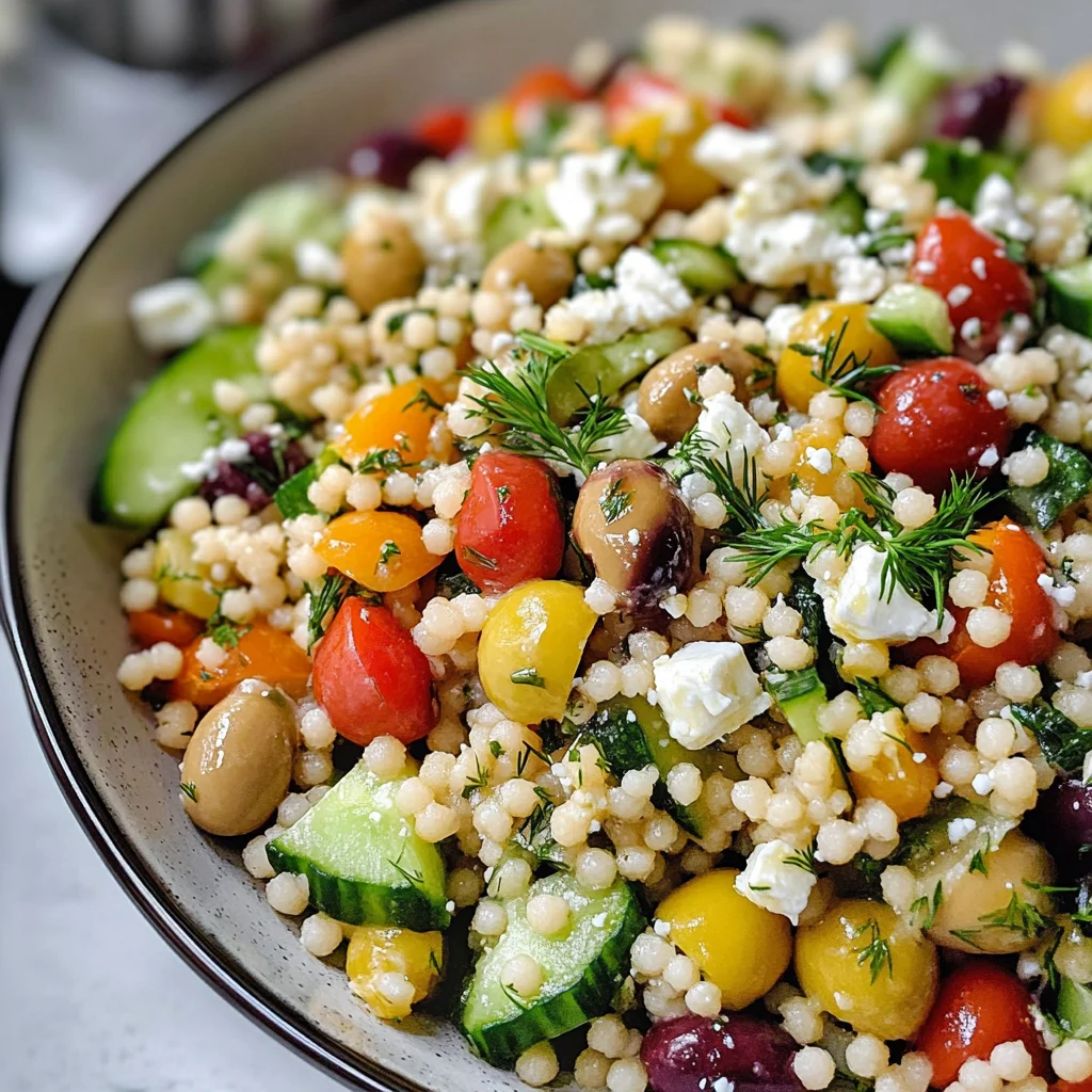 Mediterranean Israeli Couscous Salad