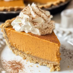 No Bake Marshmallow Pumpkin Pie