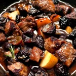 Pork Stew with Bacon, Apples, and Prunes