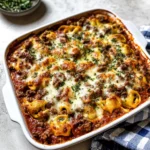 Beefy Tortellini Bake