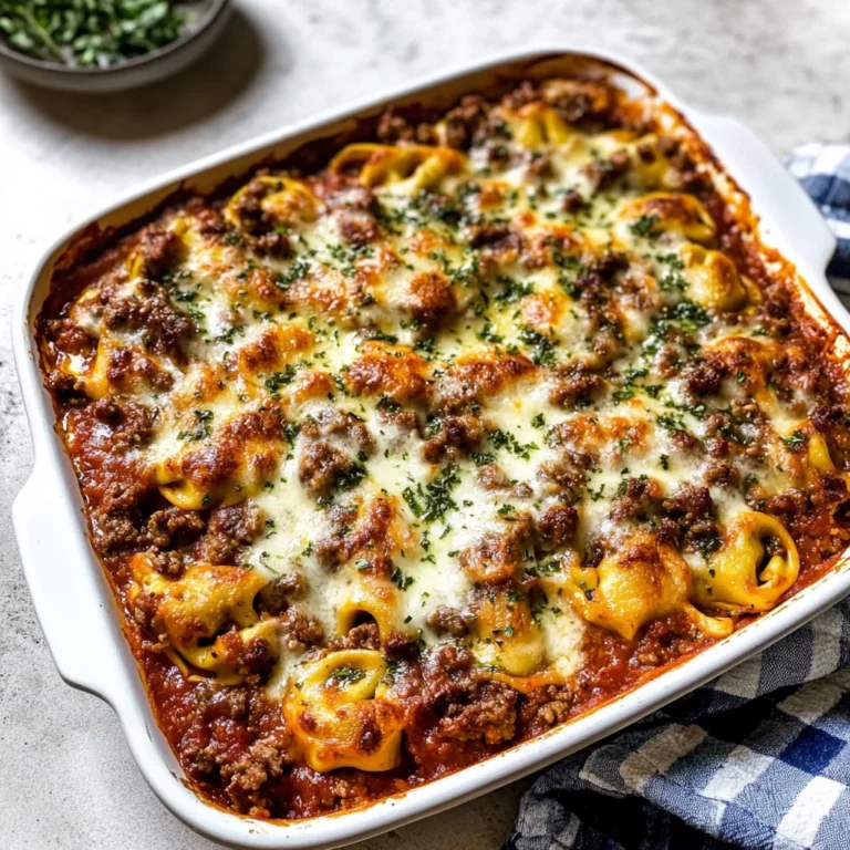Beefy Tortellini Bake