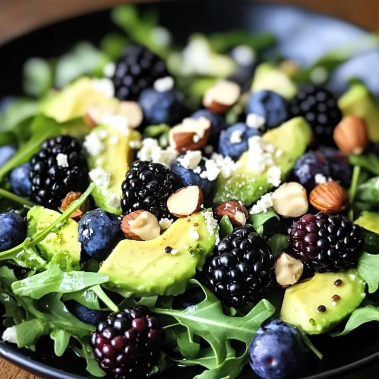 Blackberry, Avocado, and Arugula Salad