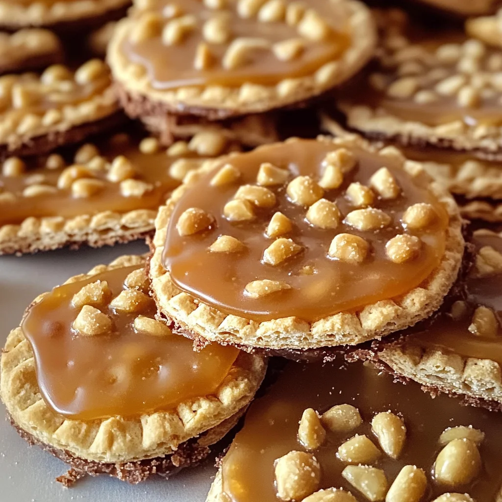 Caramel Peanut Ritz Cracker Treats