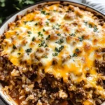 Cheesy Hamburger Rice Casserole