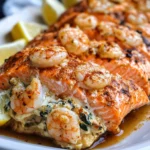 Crab and Shrimp Stuffed Salmon
