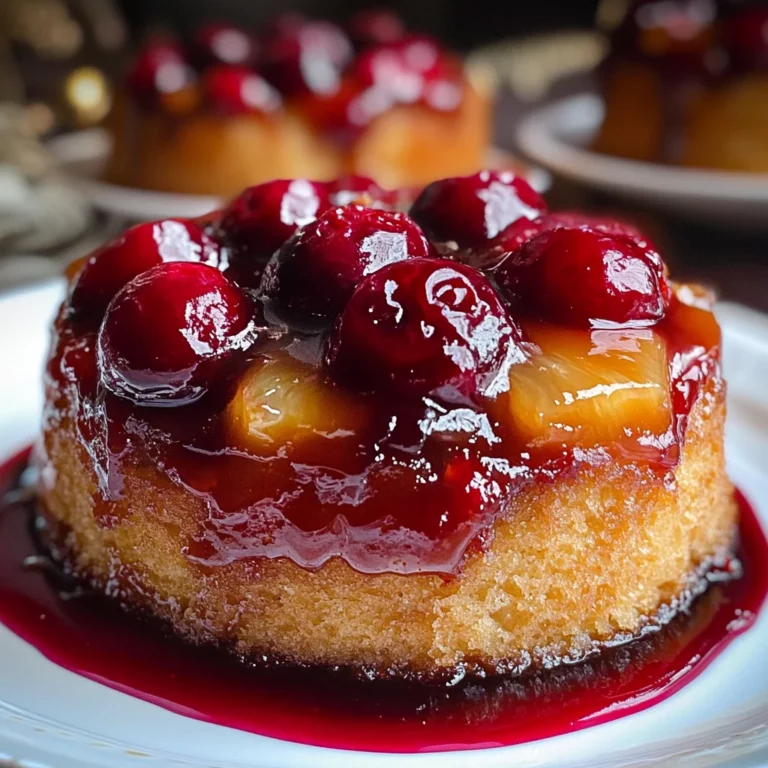 Cranberry Pineapple Upside Down Cake
