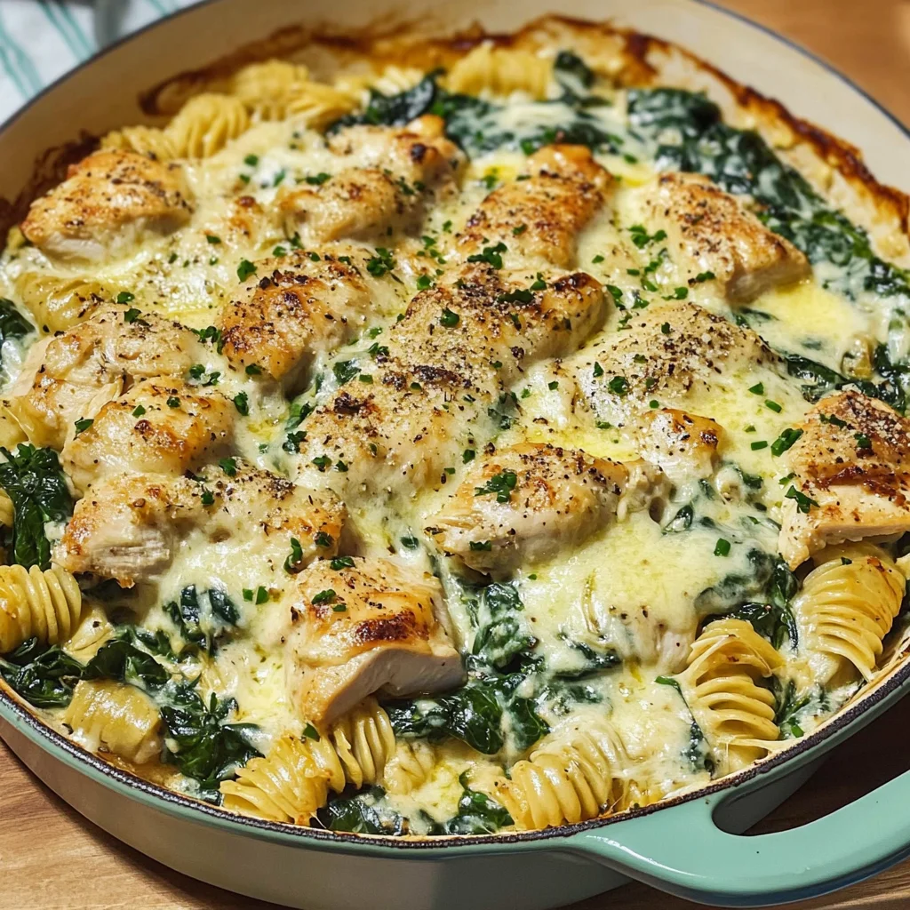 Creamy Chicken and Spinach Casserole