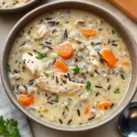 Creamy Crockpot Chicken Wild Rice Soup