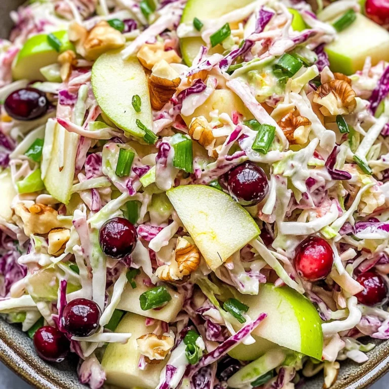 Crisp Apple Cranberry Coleslaw