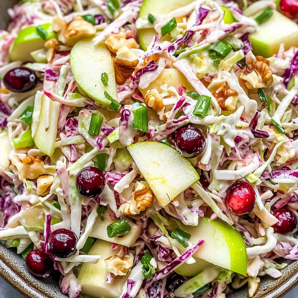 Crisp Apple Cranberry Coleslaw