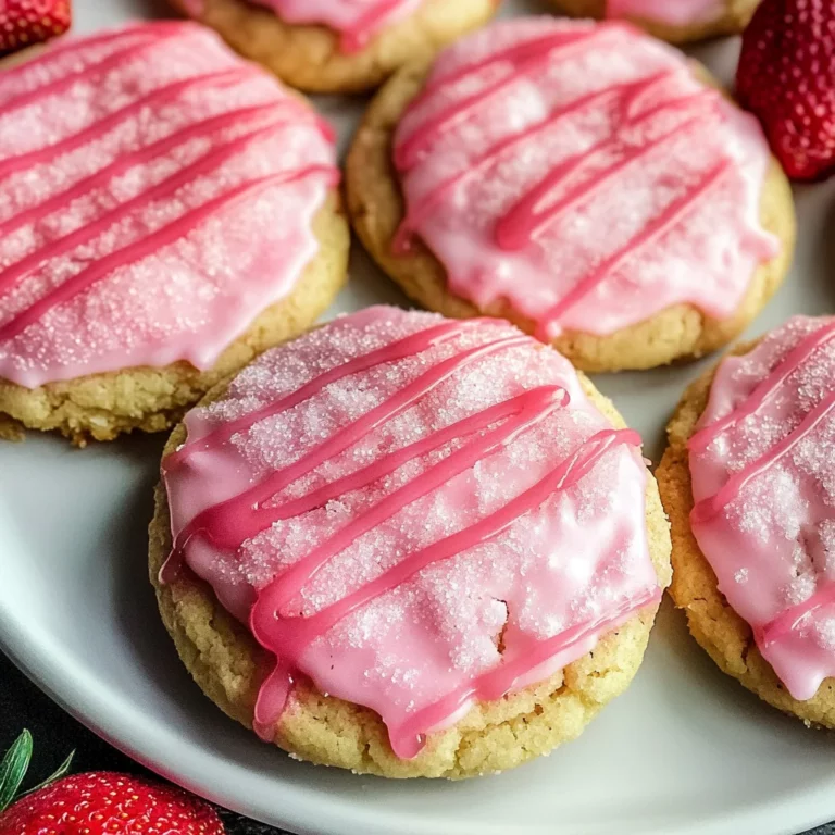 Double Strawberry Sugar Cookies