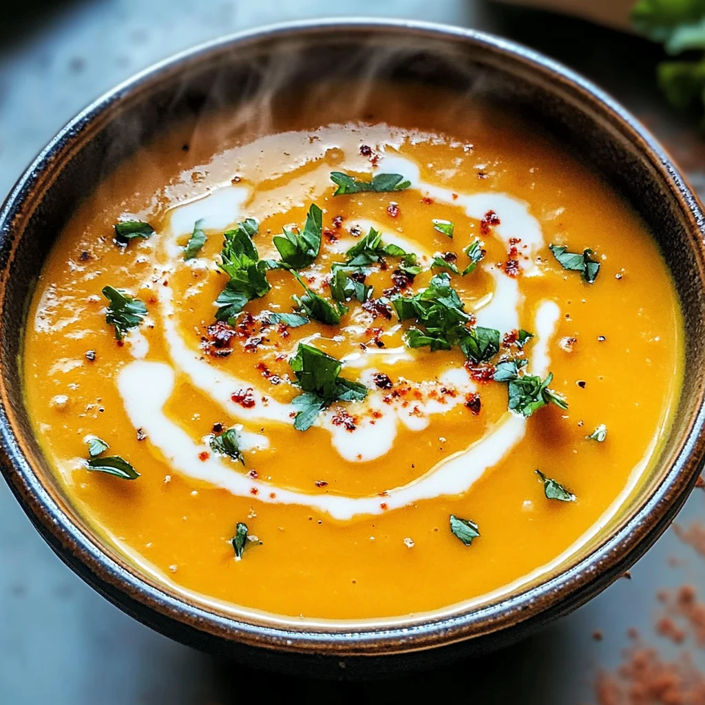Easy Butternut Squash and Sweet Potato Soup