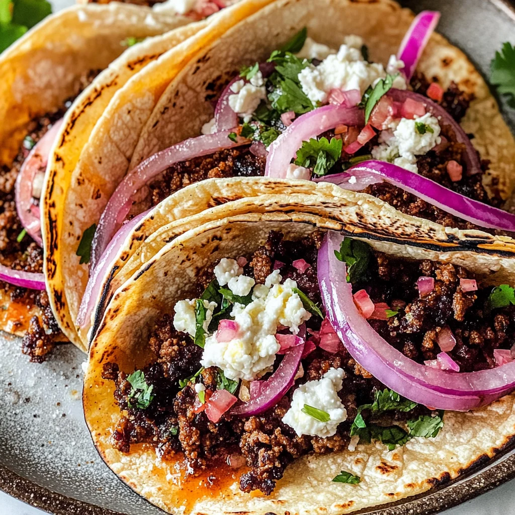Ground Pork Tacos