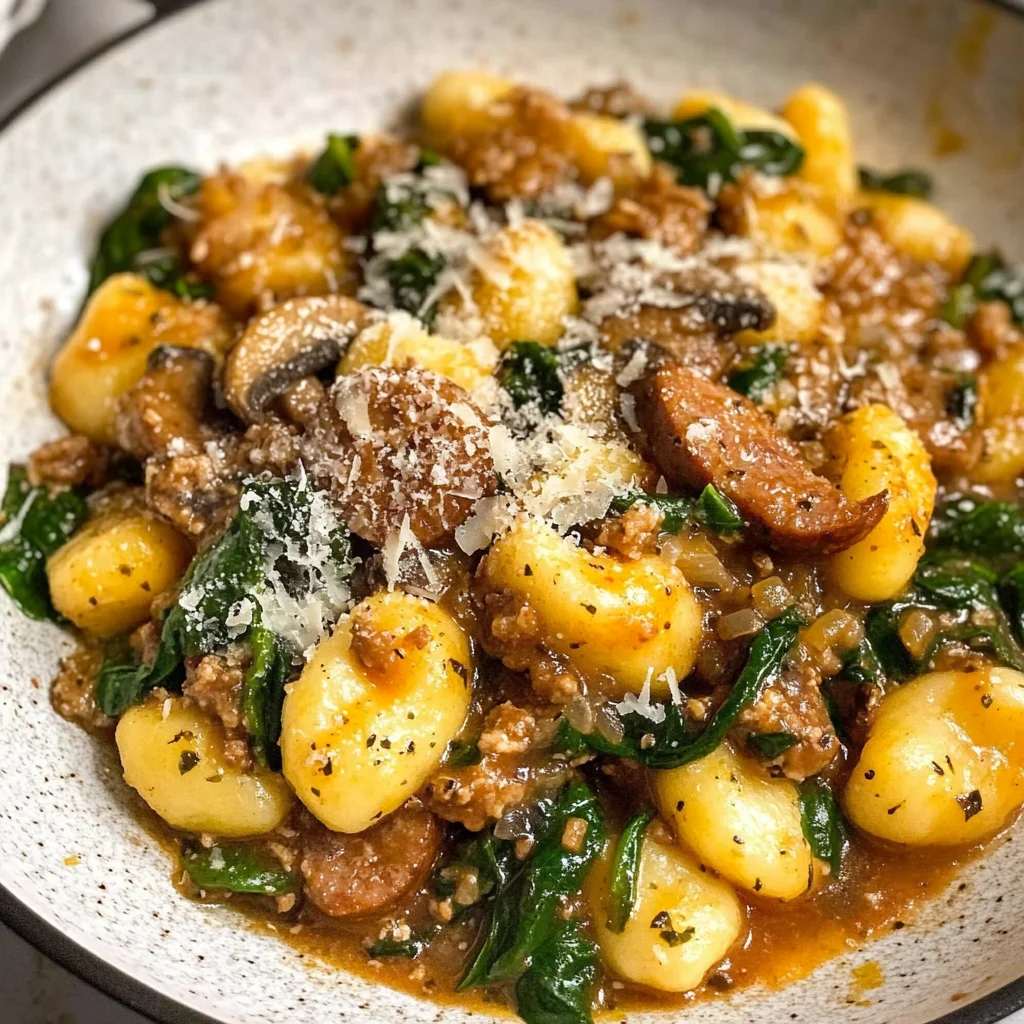Italian Sausage Gnocchi Skillet