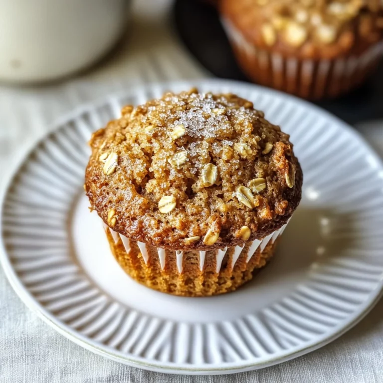 Maple Brown Sugar Oatmeal Muffins