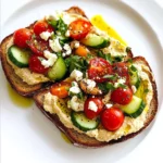 Mediterranean Hummus Toast with Za'atar