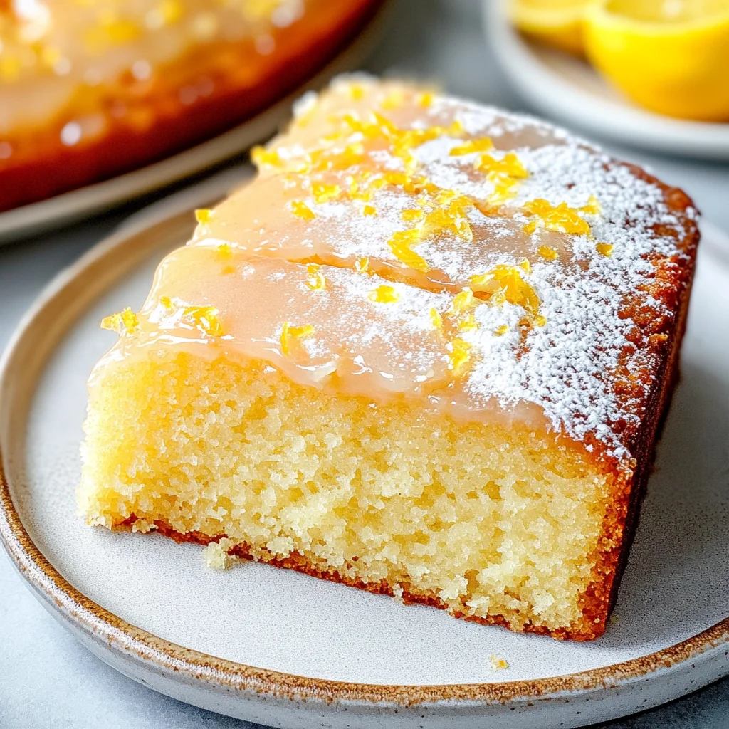 Meyer Lemon Syrup Cake