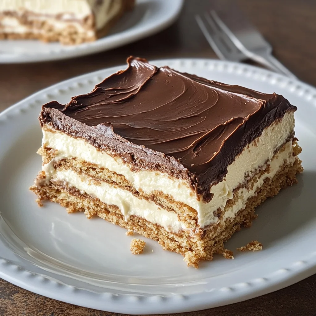 No-Bake Chocolate Eclair Cake Recipe