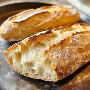 No Knead Bread-Baguette