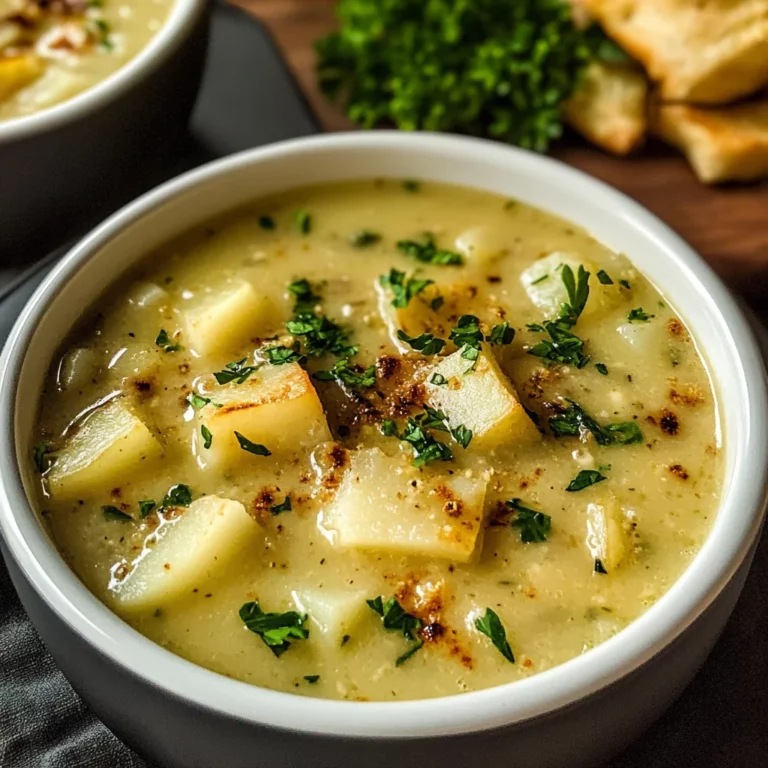 Roasted Garlic Potato Soup