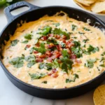 Sizzling Bacon Cheeseburger Queso Dip