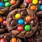 Soft Chocolate M&M Cookies
