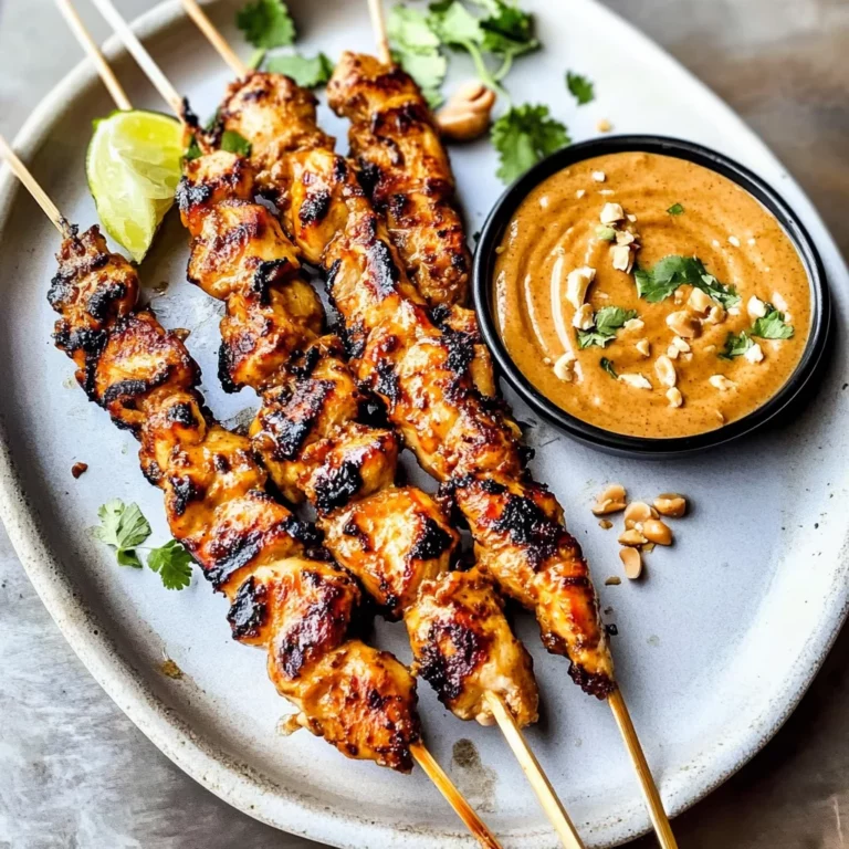 Thai Satay Chicken with Peanut Sauce