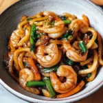 Yaki Udon with Shrimp