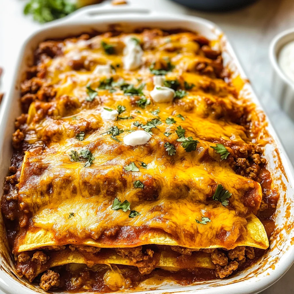 Beef Enchilada Casserole