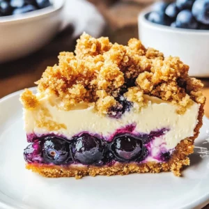 Blueberry Crumble Cheesecake