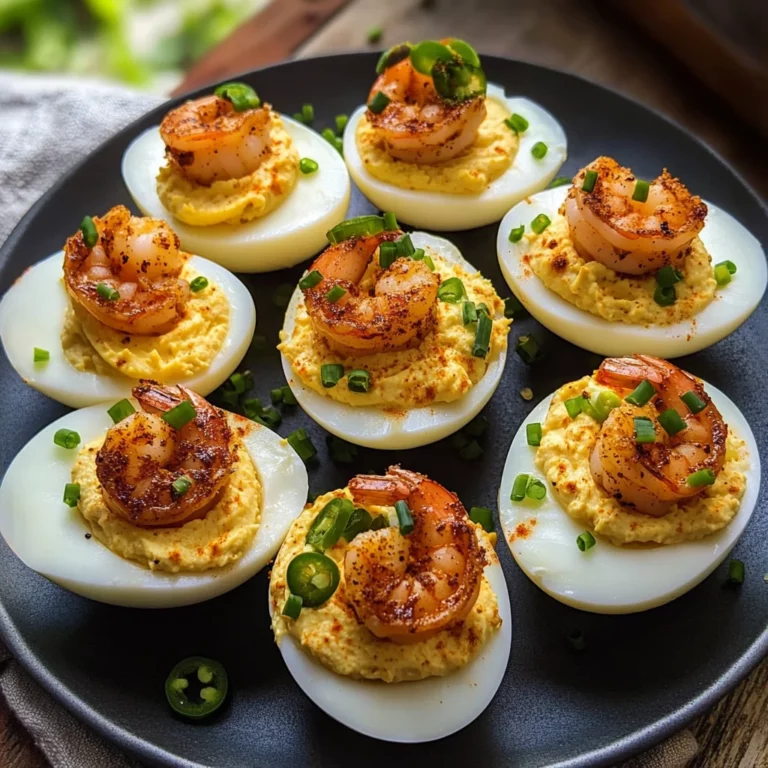Cajun Shrimp Deviled Eggs