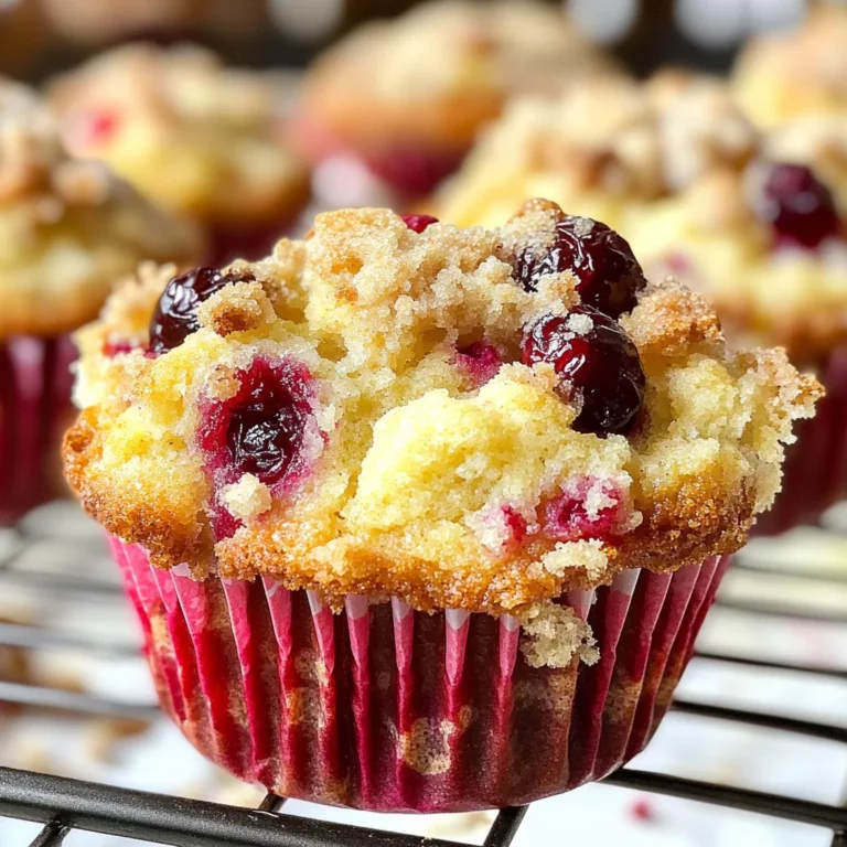 Cranberry Orange Muffins with Streusel Topping
