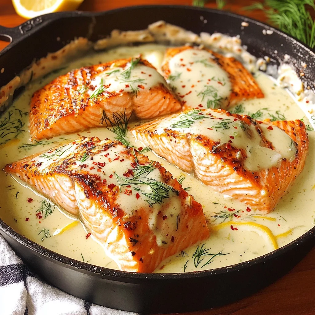 Creamy Lemon Garlic Salmon