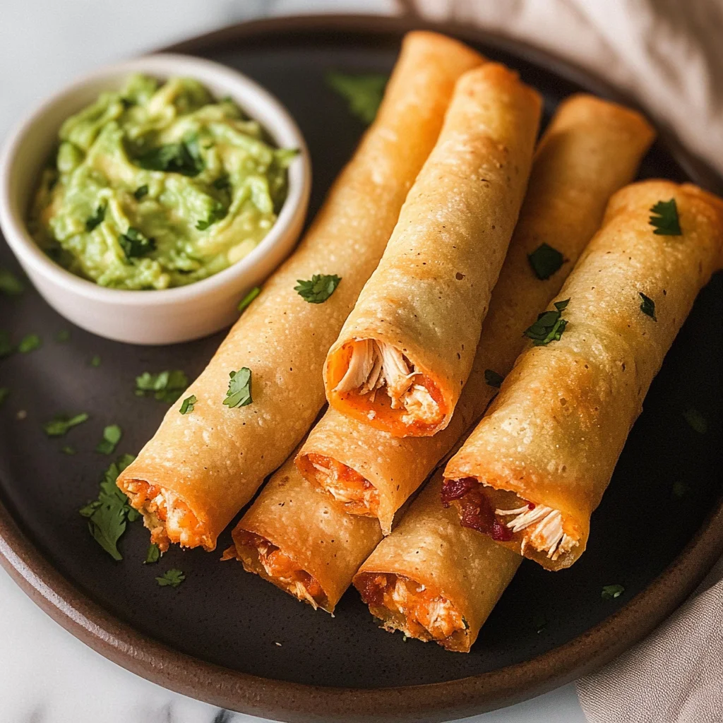 Crispy Chicken Taquitos