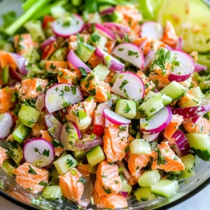 Flaky Salmon Salad