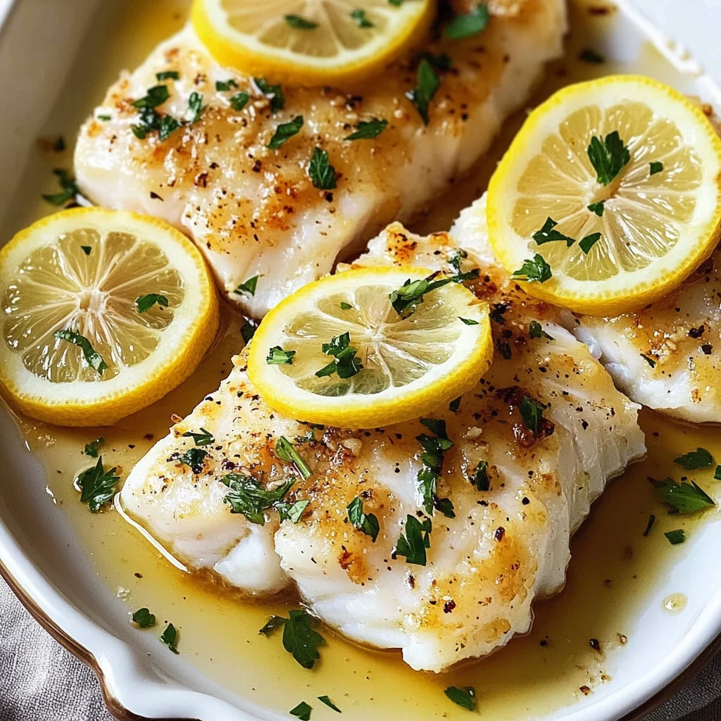 Garlic Butter Baked Cod