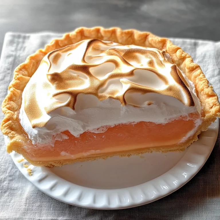 Grapefruit Meringue Pie
