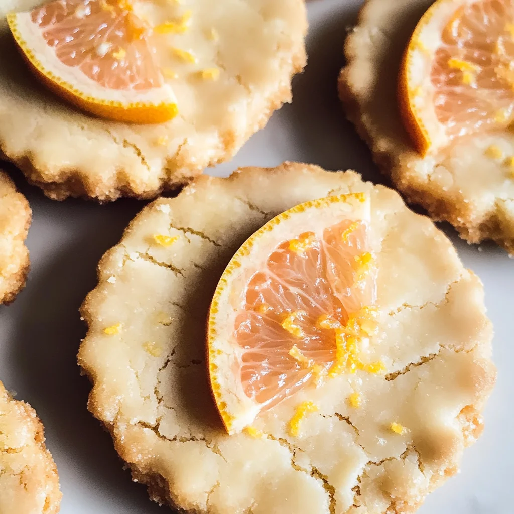 Grapefruit Shortbread Cookies