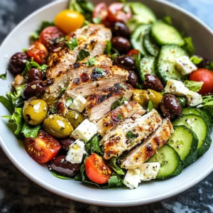 Greek Salad with Chicken