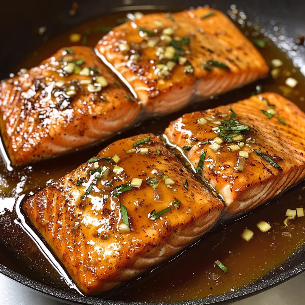 Honey Garlic Glazed Salmon