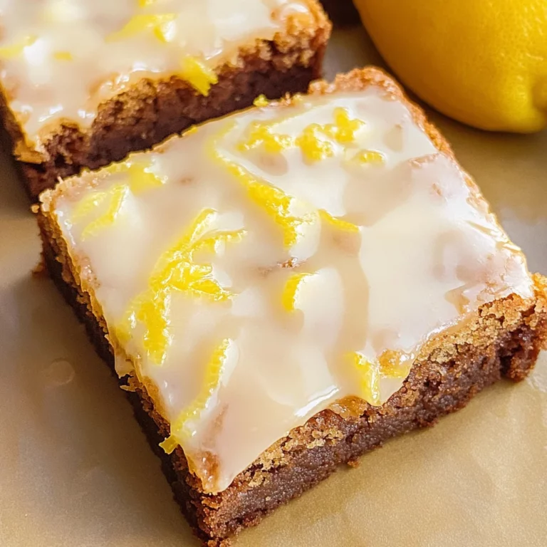 Lemon Brownie Recipe